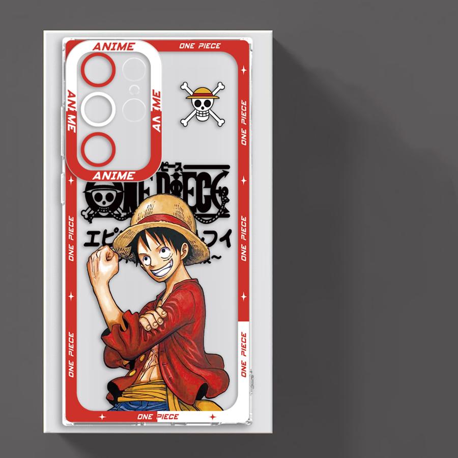 

Clear Phone Cover Case for Samsung Galaxy S20 Plus S24 S22 FE S23 Ultra Note 20 Ultra 10 S25 Edge S21 Anime One Piece Luffy Zoro Galaxy S24 Ultra