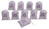 Darling Souvenir Purple Floral Quinceanera Party Supplies Drawstring Pouches Favor Bags 15
