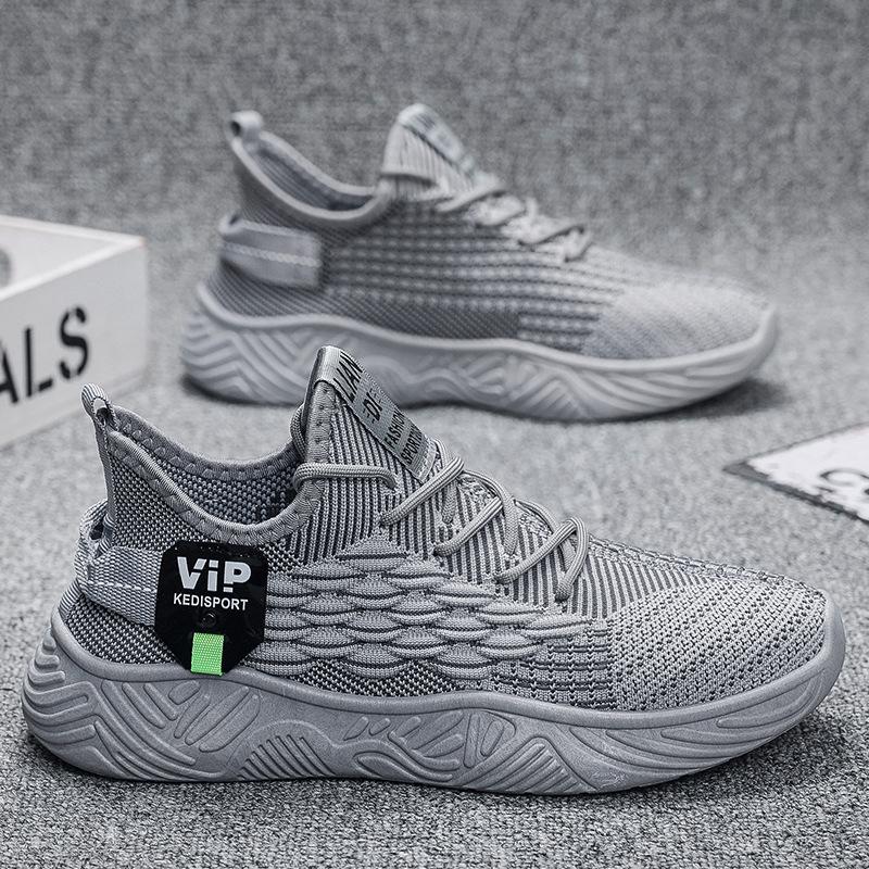 2025 Autumn New Men's Shoes Breathable Fly-woven Mesh Shoes Youth Casual Shoes Versatile Running Sports Tide Single Shoes