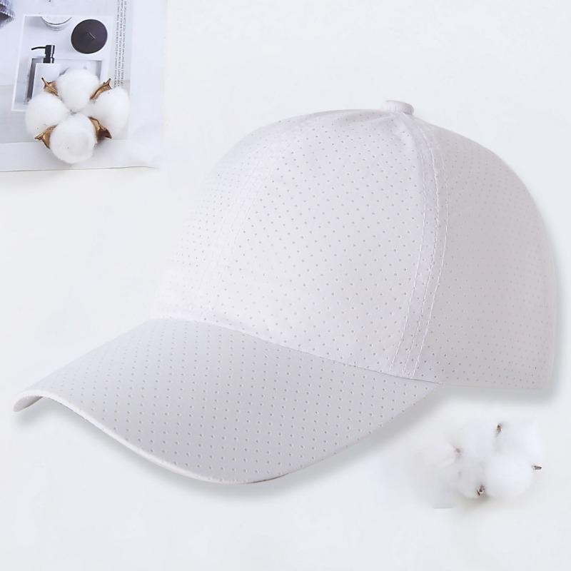 Summer laser punching breathable mesh quick drying baseball cap men's and women's leisure sun protection outdoor sun hat