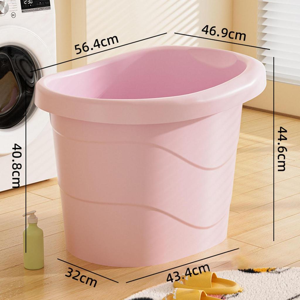 Baby Bath Bucket Tub Comfortable Thickened Sitting Up Shower Basin Bathroom