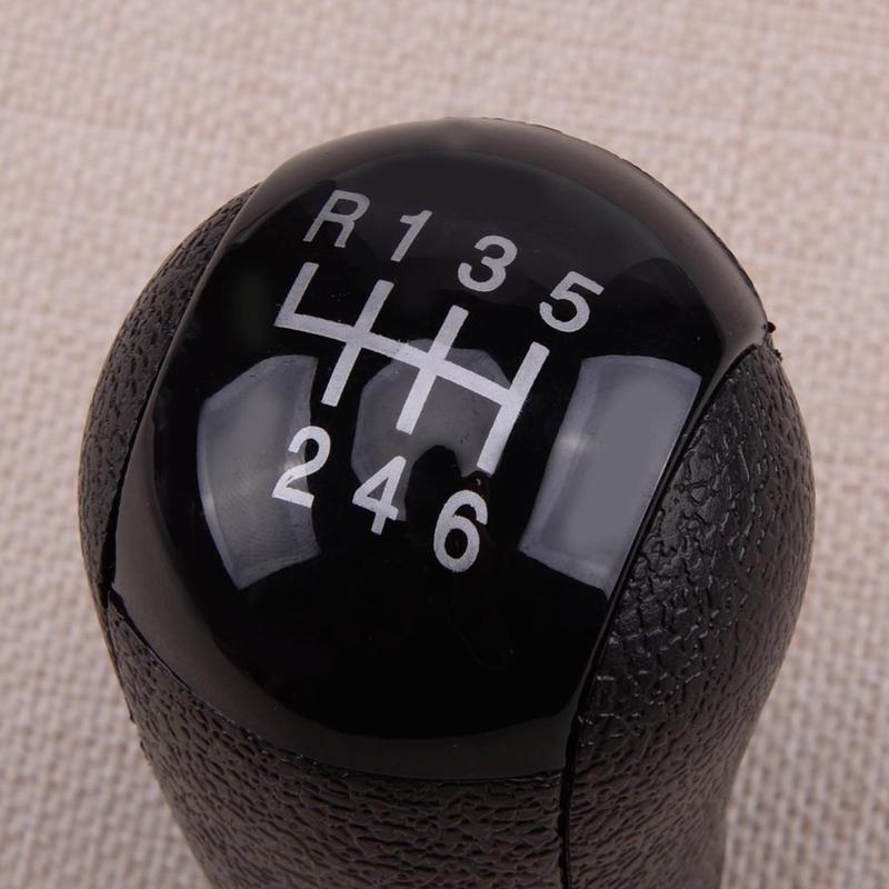6 Speed Black Manual Gear Stick Shift Level Knob Head Fit for Ford Focus Mondeo MK3 S-MAX C-MAX Mustang
