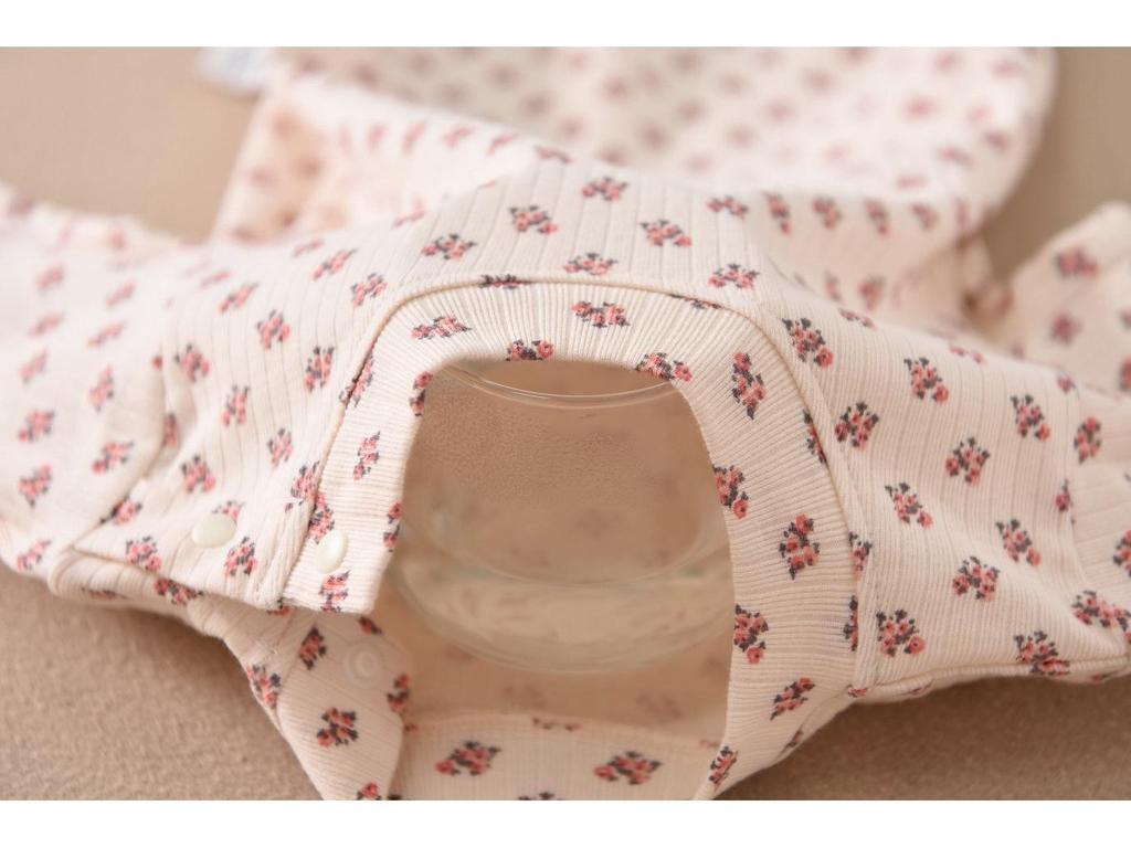 Children's Cotton Thermal Pajama Set - Long-Sleeved, Elastic, Cute, Fashionable, Versatile Autumn Wear