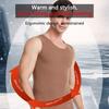 Men Thermal Vest Warm Fashion Basic Top Fitness Exercise Bottoming Baselayer Sleeveless Underwear Elastic Comfortable