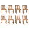 Day and Night - Day and Night Garden Chairs 8 Units Solid Teak Wood
