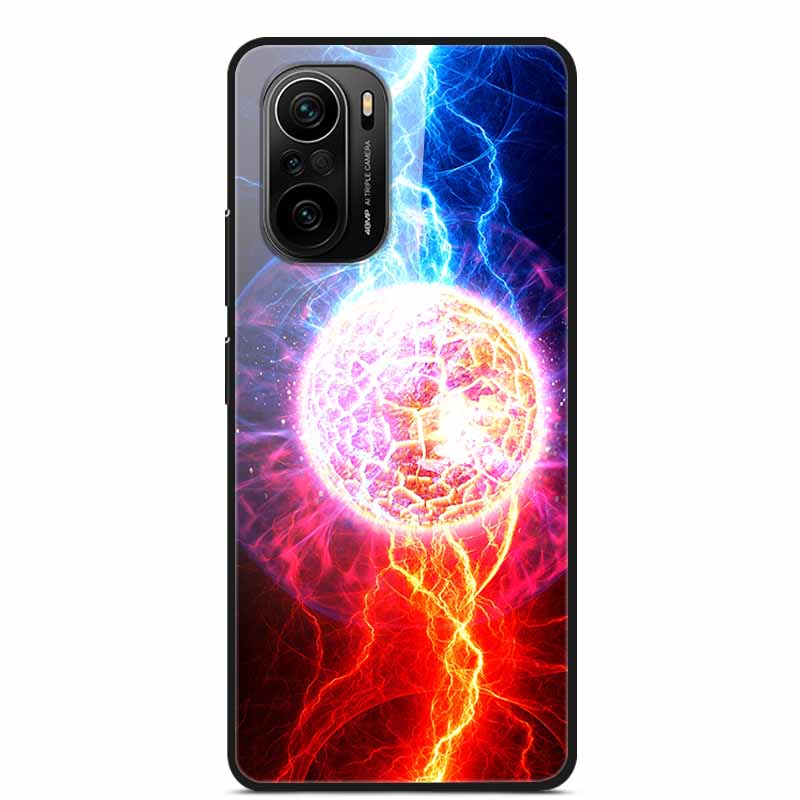 For Xiaomi Poco F3 Case Tempered Glass Hard PC Phone Back Cover For Xiaomi POCO F3 5G Cases Shells PocoF3 F 3 2021 6.67'' Coque