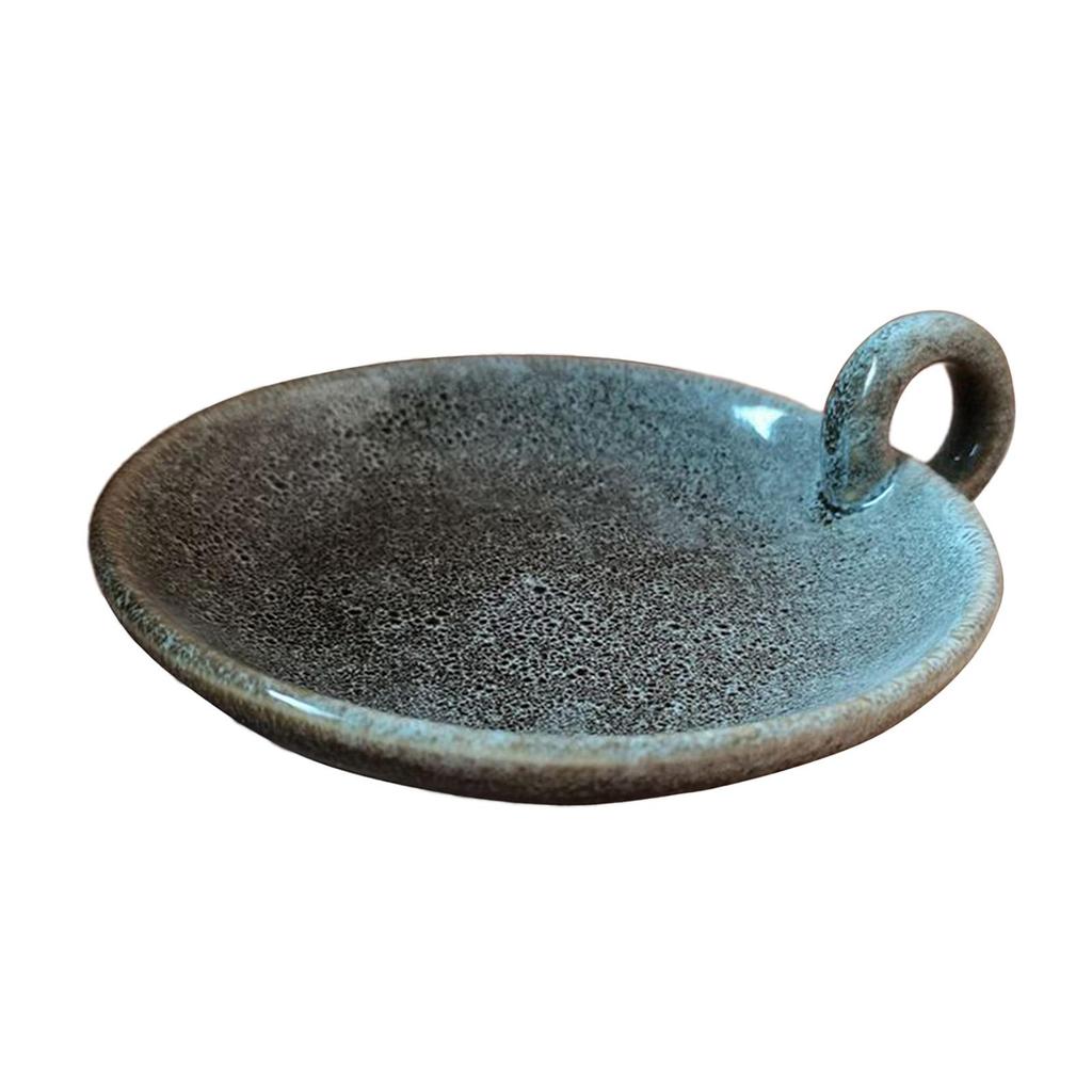 Ceramic Candle Plate Ornament Candlelight Stand Candle Holder for Dining Room