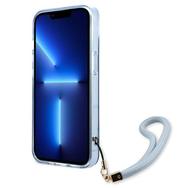 Guess Guhcp13Mhtsgsb Iphone 13 / 14 / 156.1 Niebieski/Blue Hardcase Translucent Strap