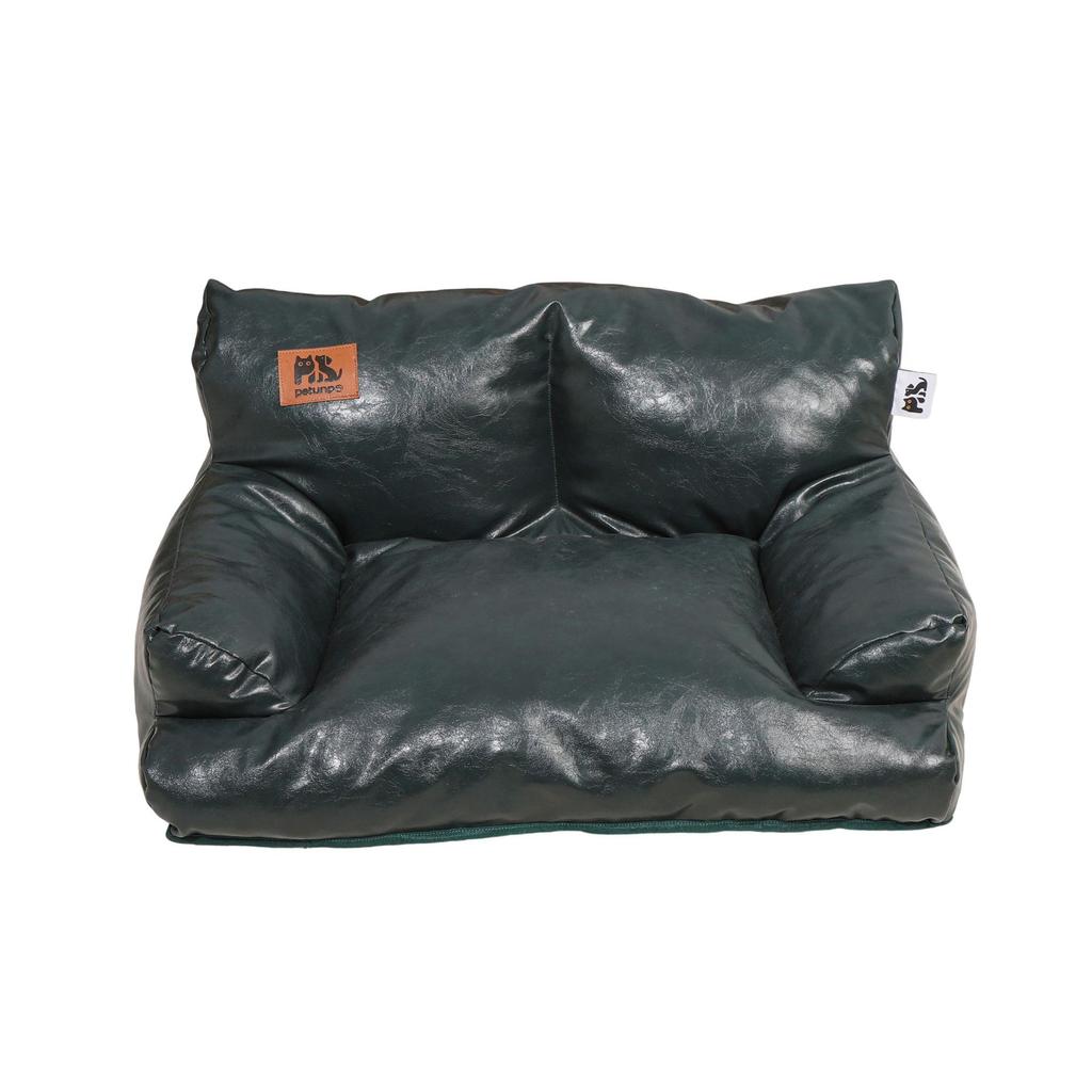 Cool Pet Bed Sofa Waterproof Anti-Scratch Dog Cushion with Pillow Backrest Indoor Pet Couch for Cat Small Medium Dogs Sleeping