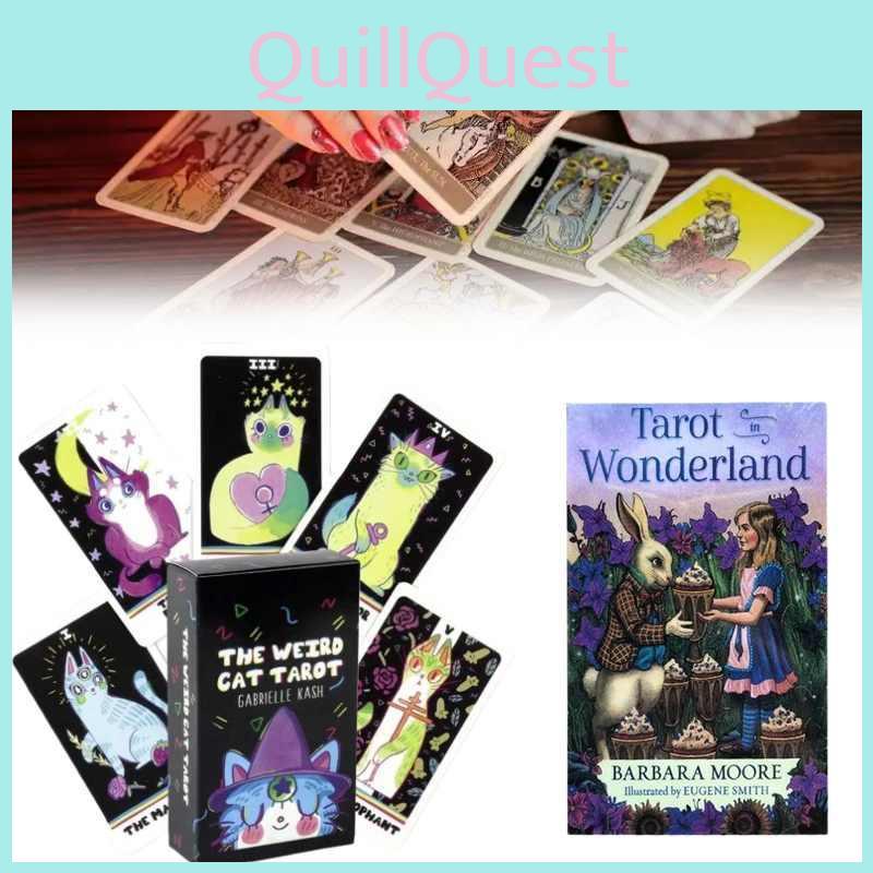 Cat Weird The Tarot In Wonderland Board Game Cards Party Game Card Prop Casual