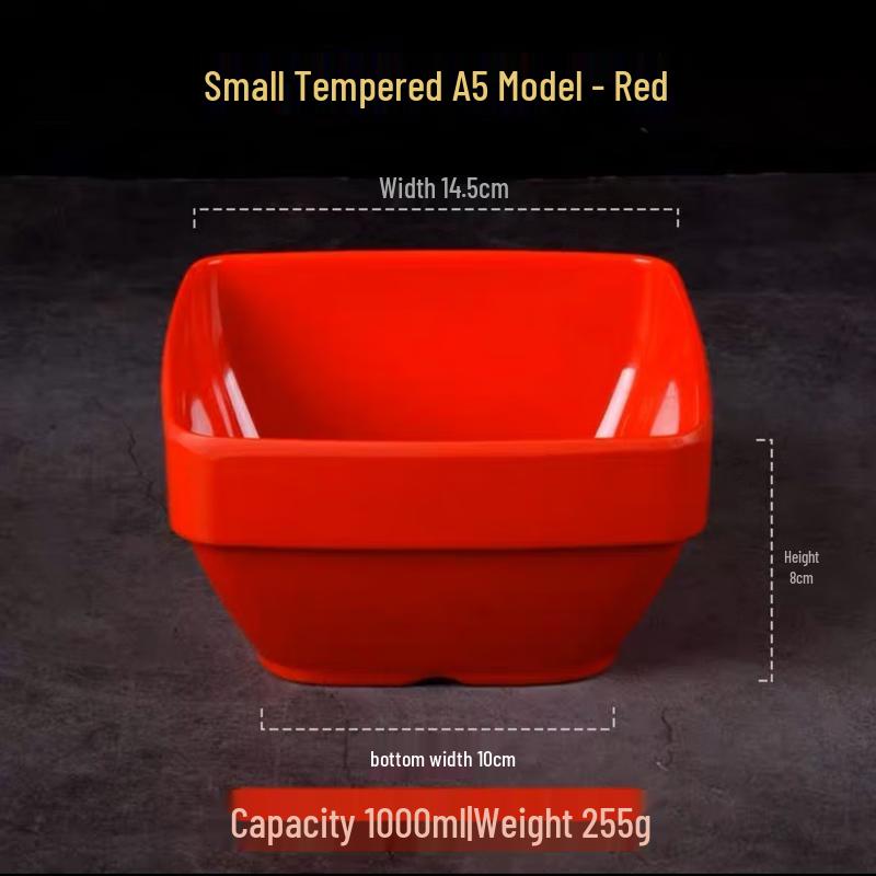 Jijun Melamine Square Serving Bowl