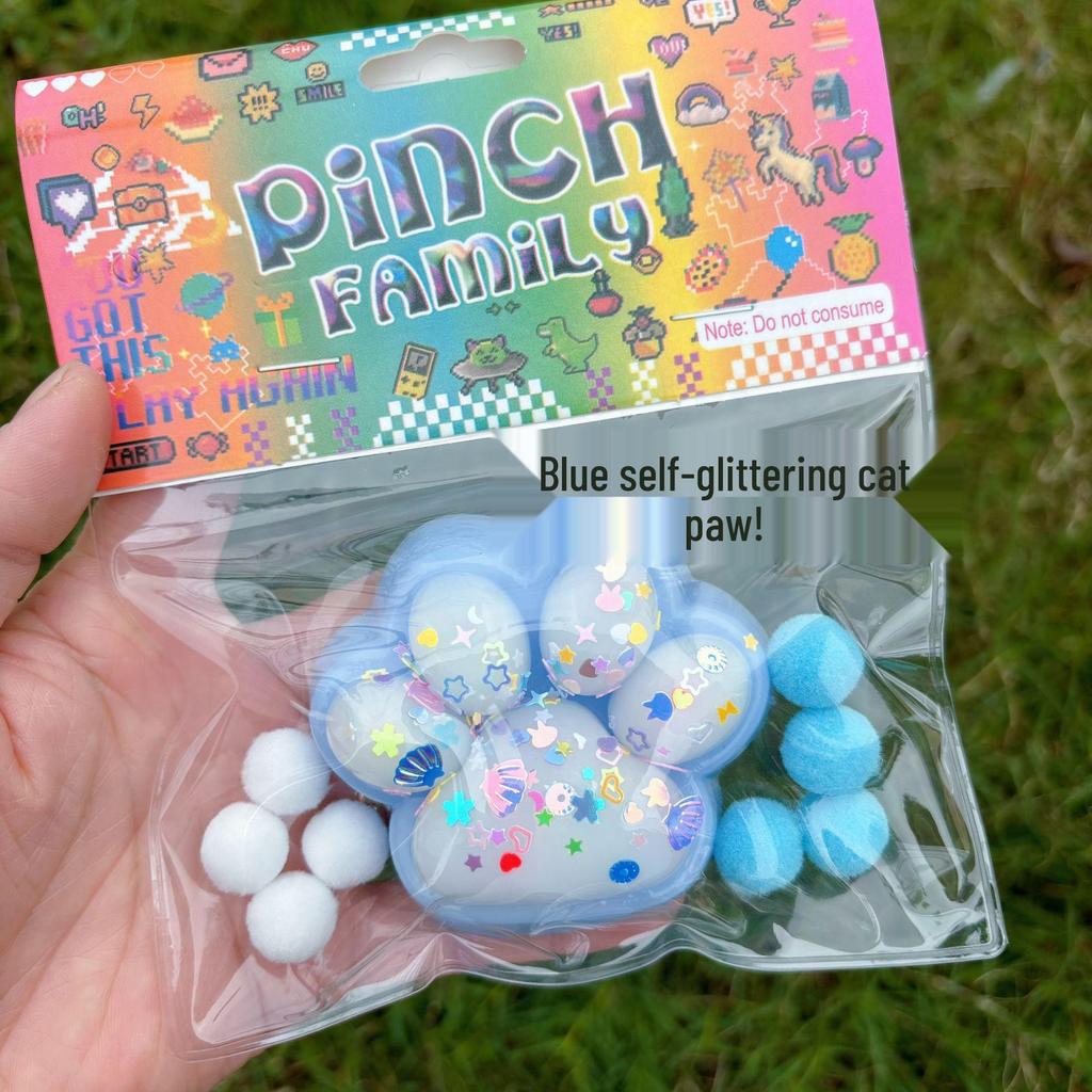 Viral Giant Plush Cat Paw Squishy Toy – Stress-Relief with a Soft, Pinchable Texture