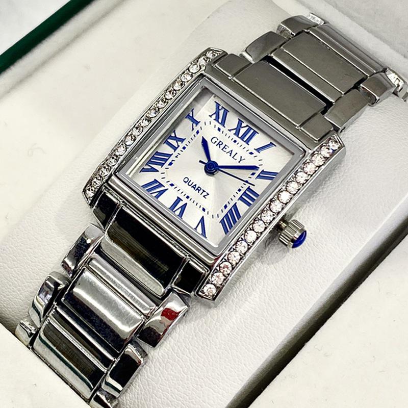Square Waterproof Couple Quartz Watch - Fashionable for Men and Women