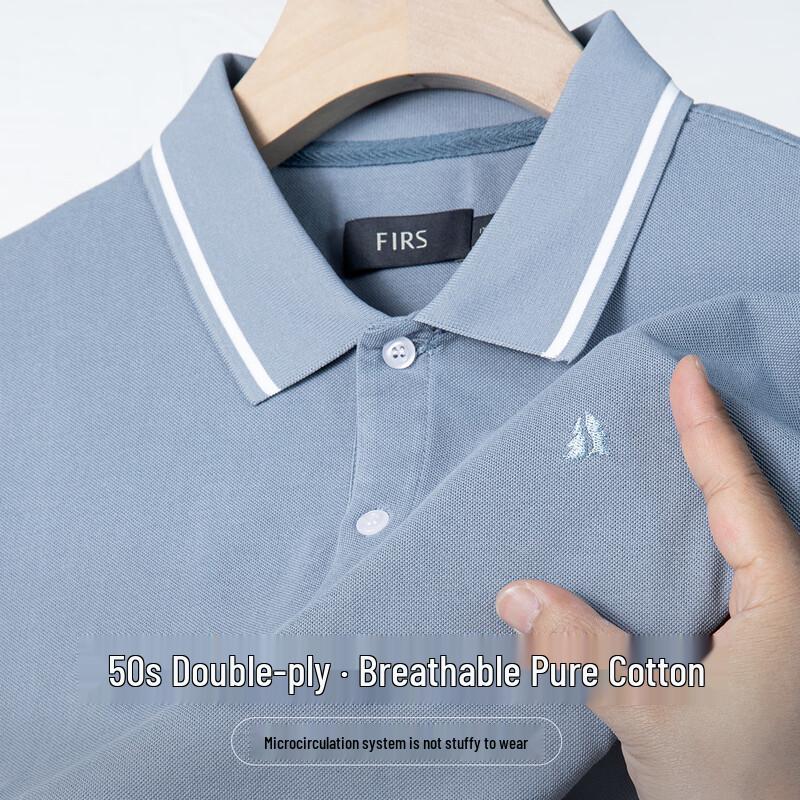 SANSAN Men s 100% Long-Staple Cotton Short-Sleeve T-Shirt M