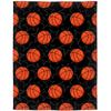 Basketball Blanket Black Fleece Blanket Soft Fuzzy Throw Blankets Gifts for Men Women Girls and Boys