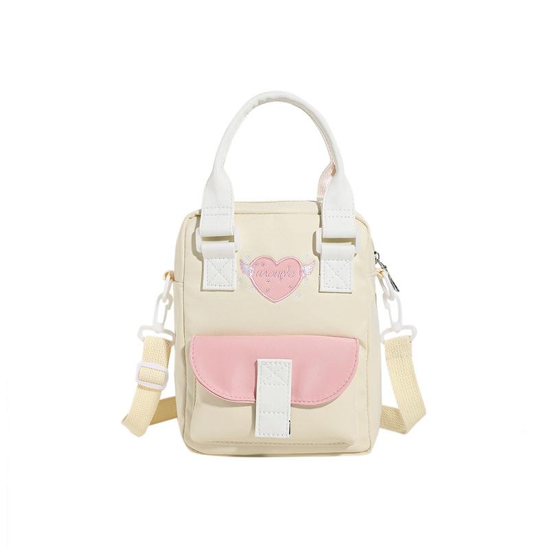 Small bag ins fashionable and fresh Macaron messenger bag cute girl transparent mobile phone bag pain bag baby bag