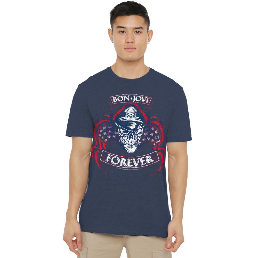 Bon Jovi Unisex Adult Forever Skull T-Shirt