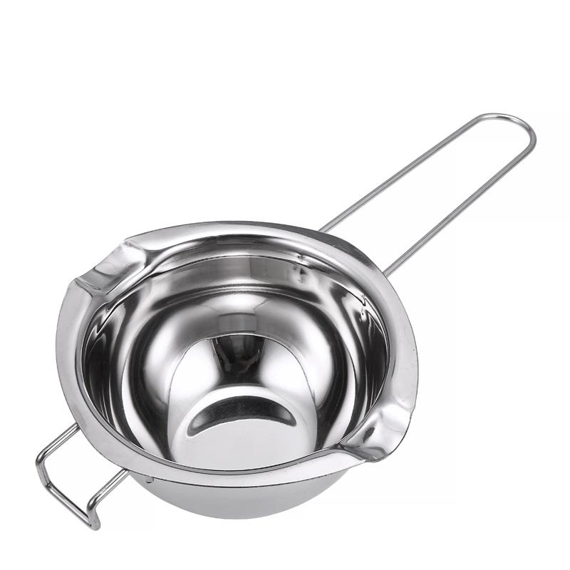 Long Handle Wax Melting Stainless Steel Pot DIY Handmade Aroma Candle Chocolate Butter Soap Tool Non-stick Easy Cleaning Pot