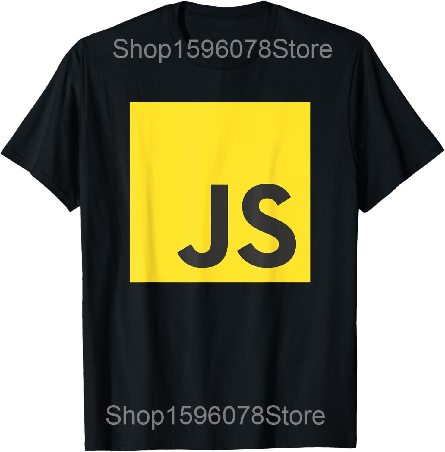 Разработчик JavaScript React Программист Гик Кодинг Футболки Мужские Юмор Уличная Одежда Футболка Короткий Рукав Унисекс Свободная Одежда S