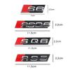 Car Front Grille Emblem Badge For  qwe12 S3 S4 S5 S6 S7 S8 RS3 RS4 RS5 RS6 RS7 RS8 SQ3 SQ4 SQ5 SQ6 SQ7 SQ7 RSQ3 RSQ5 RSQ7 RSQ8