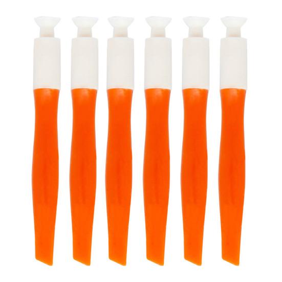 2/4/6 Peças Ferramentas de Nail Art com Ventosa Levantador Barra de Alavanca Dupla Face Remoção de Ponta de Unha Sem Danos Ferramentas para Unhas Postiças de Pressionar Acessórios para Unhas para Casa e Salão