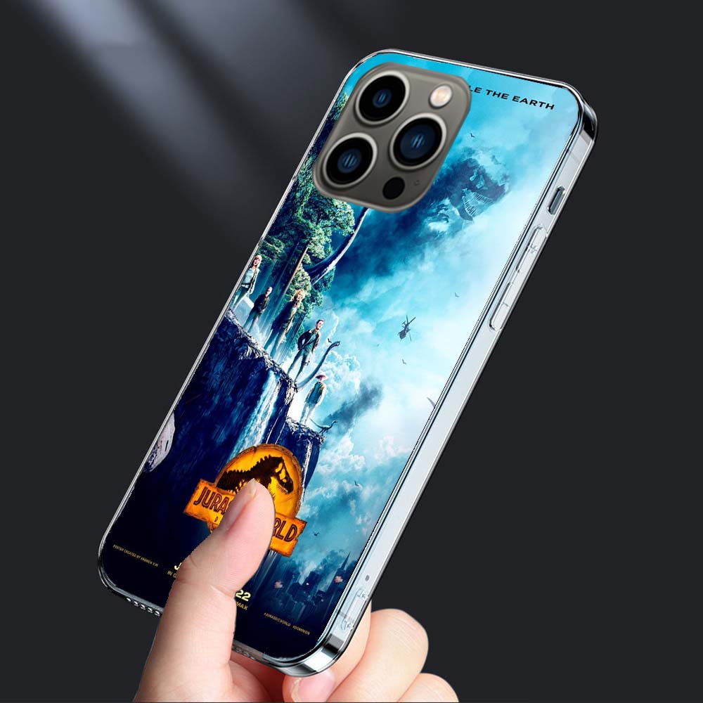 New World Jurassic Park Phone Case For Iphone 16E 15 Pro 14 Plus 17E 16 17 Pro Max Air 11 12 13 Mini Shockproof Capa Cute Cov