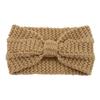 Effen Kleur Gebreide Hoofdbanden Winter Oorwarmers Gedraaid Elastisch Tulband Vrouwen Meisjes Haarbanden Pluche Gebreide Hoofddoek Hoofddeksel
