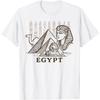 Vintage Egypte Farao Piramides Sfinx Reis Souvenir T-shirt