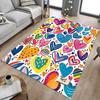 1PC Heart Pattern Extra Large Non-Slip Floor Carpet, Office, Family, Bedroom, Studio - Large Area Rug,Longlasting Material-K0356
