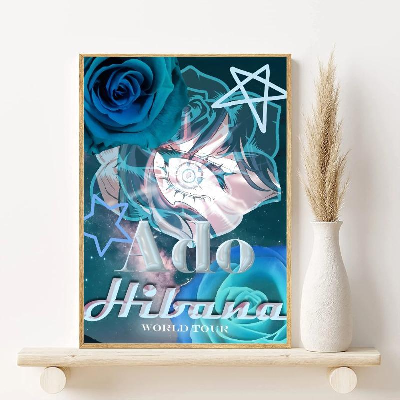 Singer Ado Poster HD Art Sticky Wall Waterproof Home Living Room Bedroom Bar Aesthetic Decoration