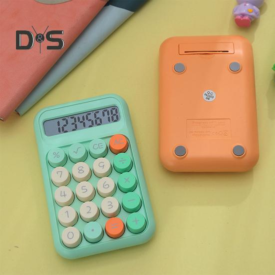Büyük Düğmeli Kaymaz Ped Tasarımlı LCD Ekranlı Hesap Makinesi Doğru Hesaplama Mekanik Anahtarlı Hesap Makinesi Okul Ofisi için
