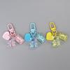 Cartoon Bling Heart Bear Animal Candy Keychain Key Ring For Friend Lovers Cute Creative Bag Car Earphone Box Key Accessories