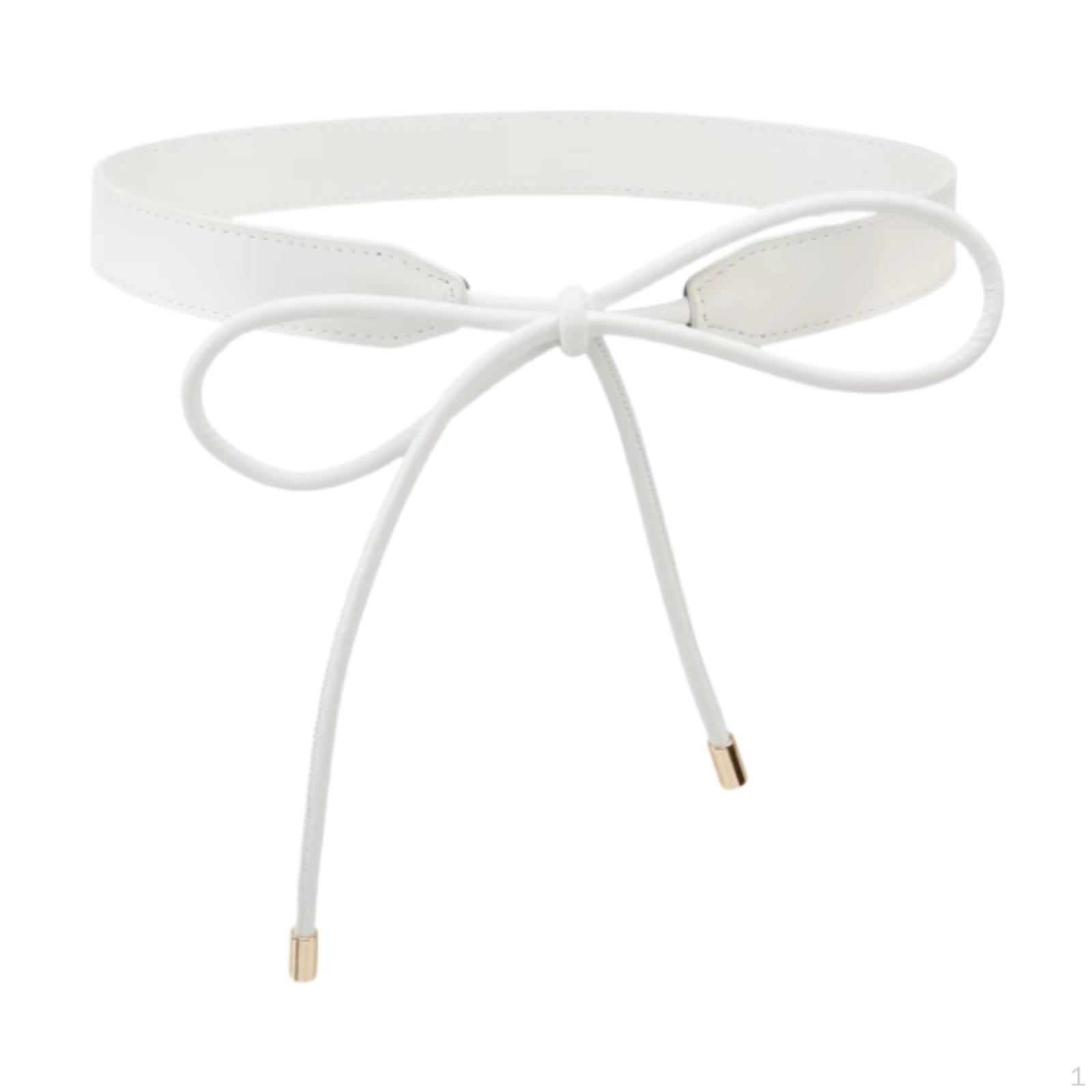 

Кожаный пояс для женского пальто-блузки белый