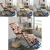 Luxurious Washable Flannel Deck Chair Cushion With Thick Padded Flower Print Design