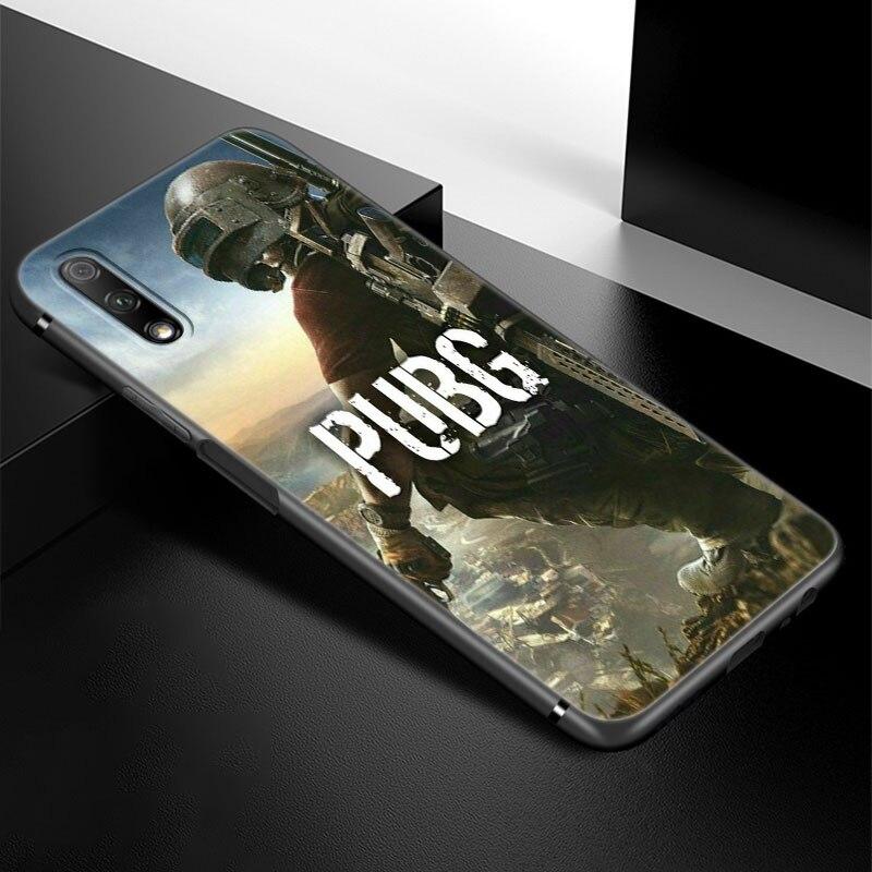 Fashion PUBG Game Phone Case For Huawei Honor 7A 8A 9X 20 Pro 8 10X Lite 9A 8C 9C 20E 7S 8S 20S 8X 10i 20i 30i Soft Black Cover