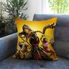 M-Mortal Kombat Kissenbezug Bequemer Wende-Kissenbezug Ideal für Auto Sofa Schlafzimmer & darüber hinaus