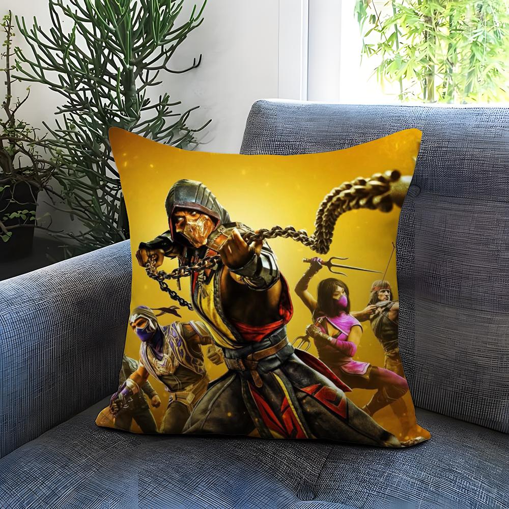 M-Mortal Kombat Kissenbezug Bequemer Wende-Kissenbezug Ideal für Auto Sofa Schlafzimmer & darüber hinaus