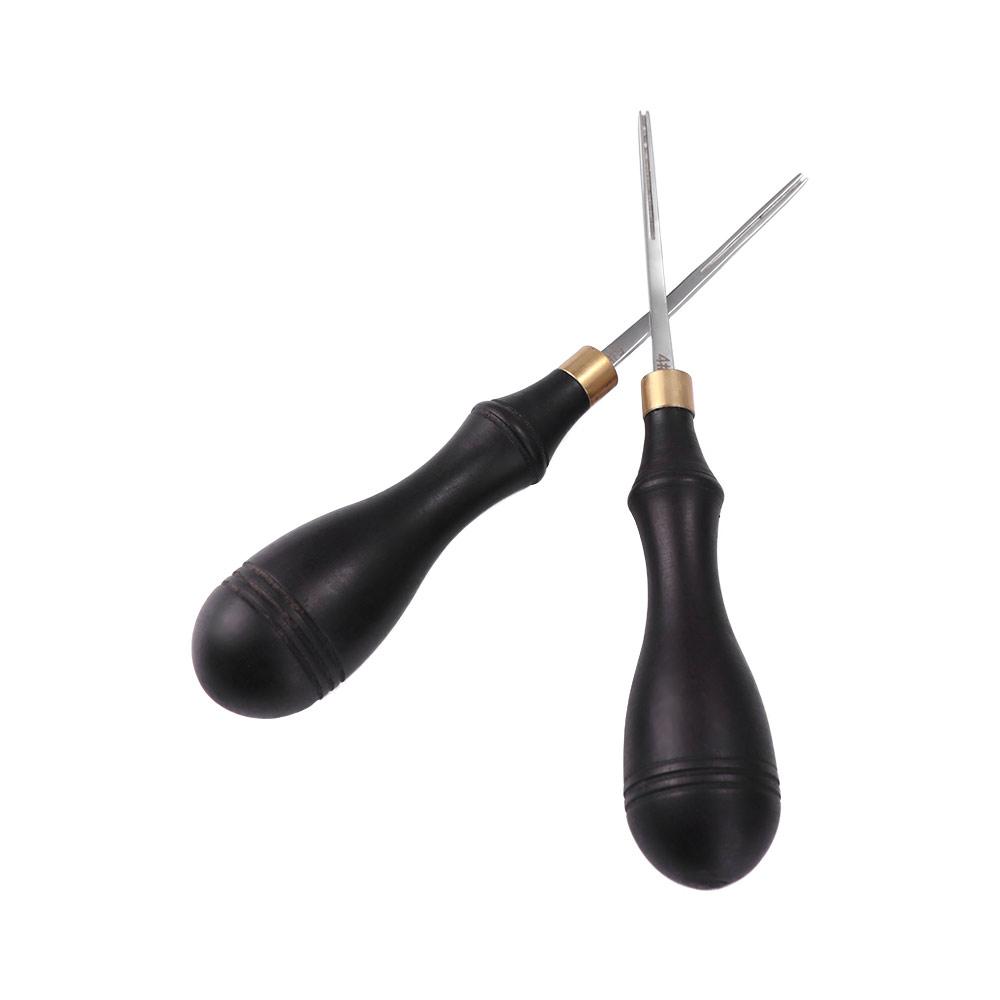 Functional Leather Edge Bevelers Wooden Handle Leather Edge Beveler Polishing