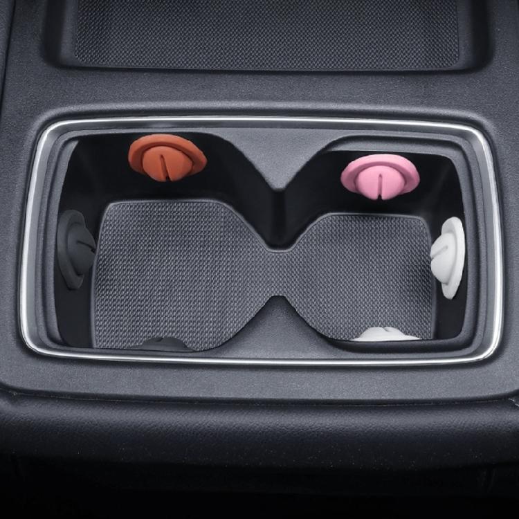 Water Cup Limiter Car Console Cup Holder Enhancers Flexible Silicone Inserts Noise Reduction For Stable Beverage Holding