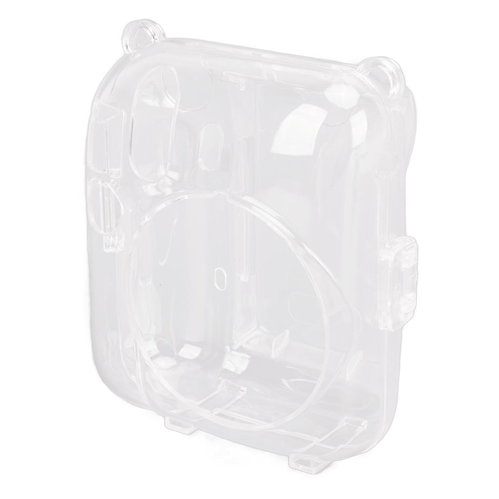 Protective Clear Case Crystal Cameraa Case for Fujifilm Instax Mini 12 Instant Camera with Shoulder Strap Sticker 3