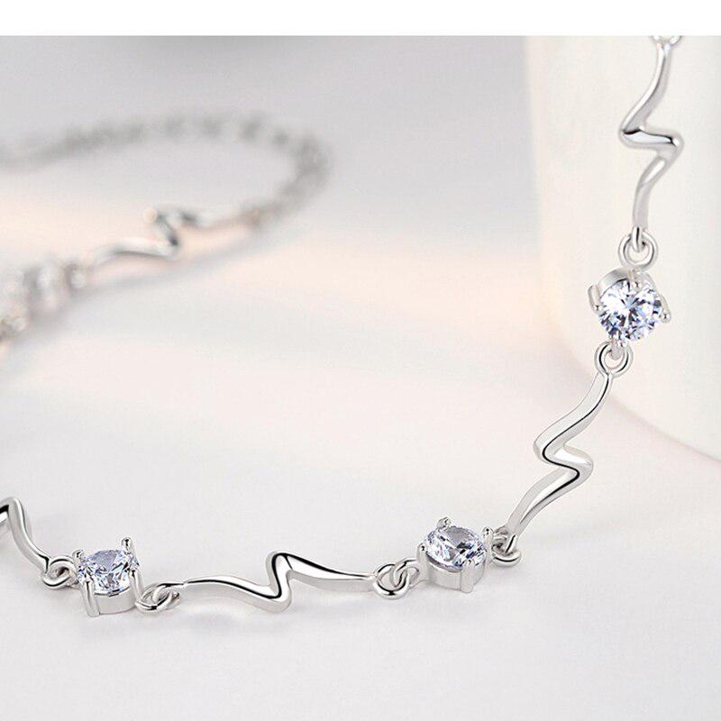 Lindon feminino prateado joias casamento noivado para mulheres presente de natal