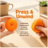 Moldable Shape Stress Relief Toys Simulated Orange Squeeze Ball  Sensory Play
