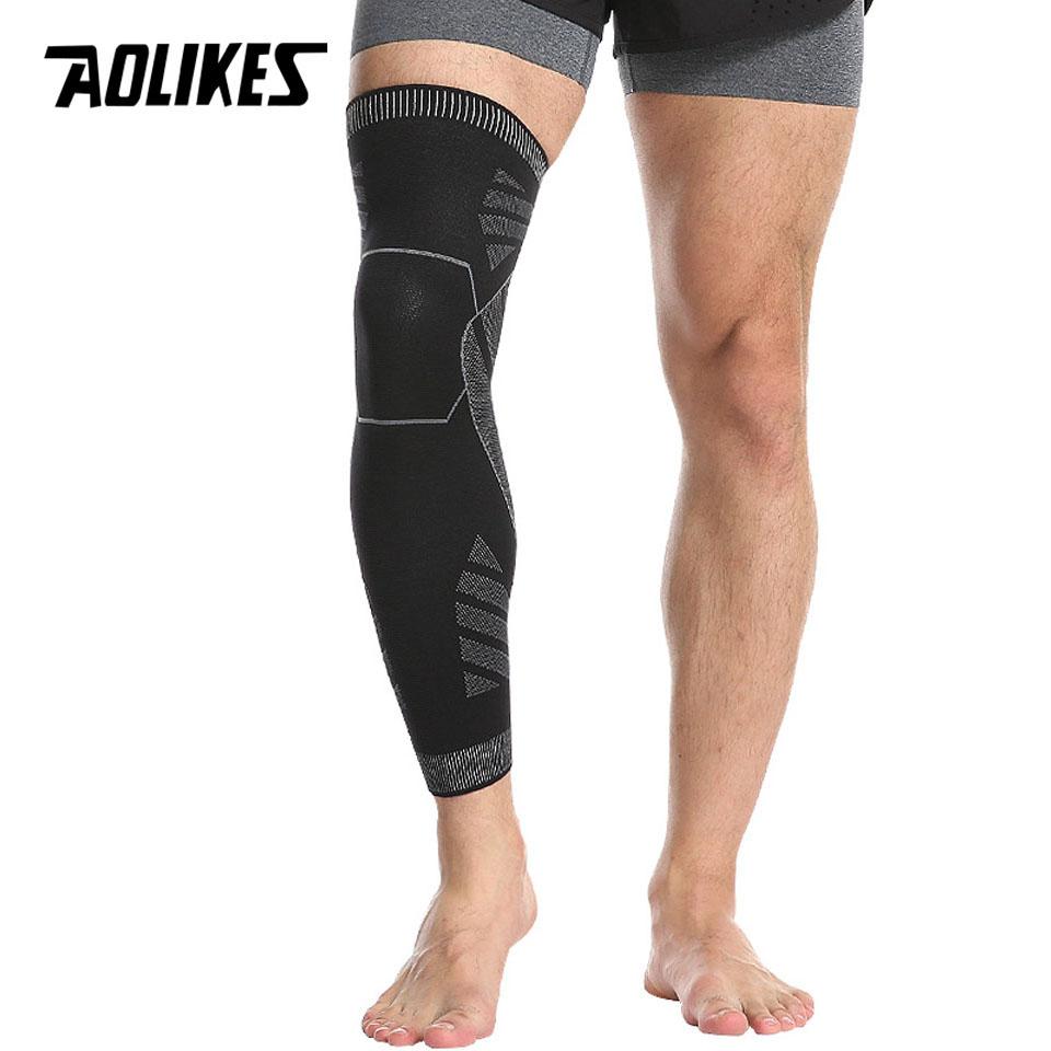 Aolikes Long Leg Compression Sleeves Knee Support for Basketball Football Pain Relief Full Leg Sleeve Brace