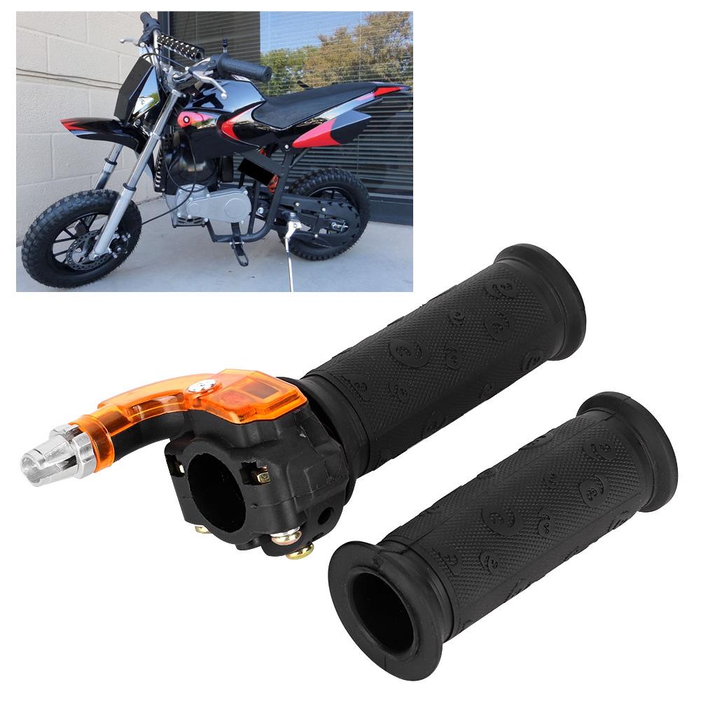 0.9in Restrictable Twist Throttle 3 Stage Grip Cable Set Fit for 47cc 49cc Mini Moto Bike Dirt