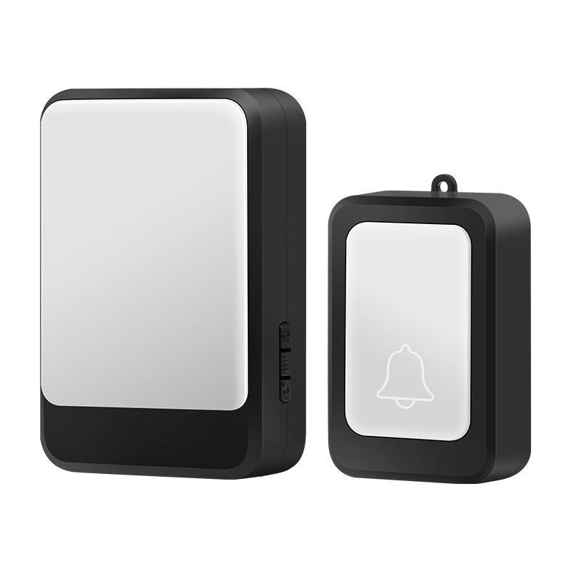 Wireless Battery-Powered Doorbell with Strong Flash, Service Call Button for Hearing Impaired and Elderly, Optional Mute Function.