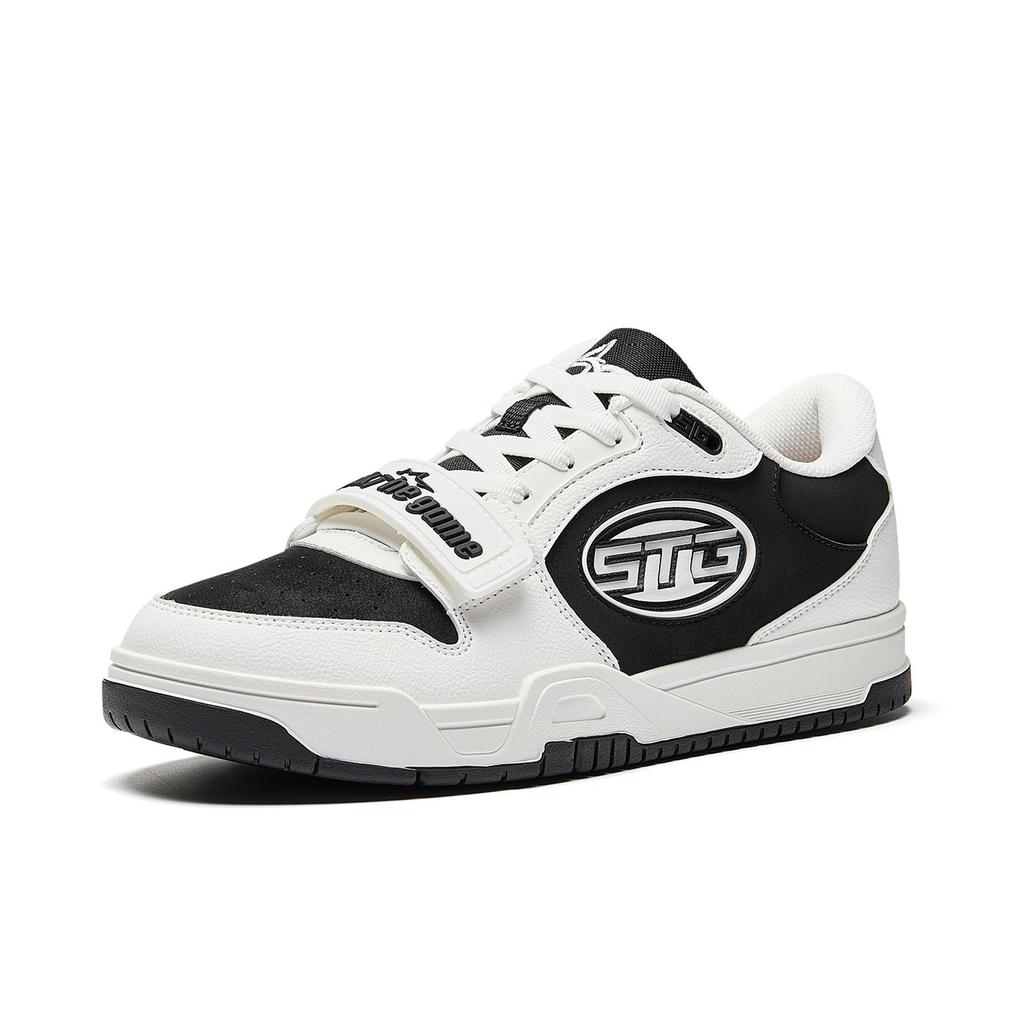 Anta Stg 2.0 Reverse Panda Retro Culture Non-Slip Wear-Resistant Low-Top Basketball Shoes Men sneaker Black White 912611801S-1