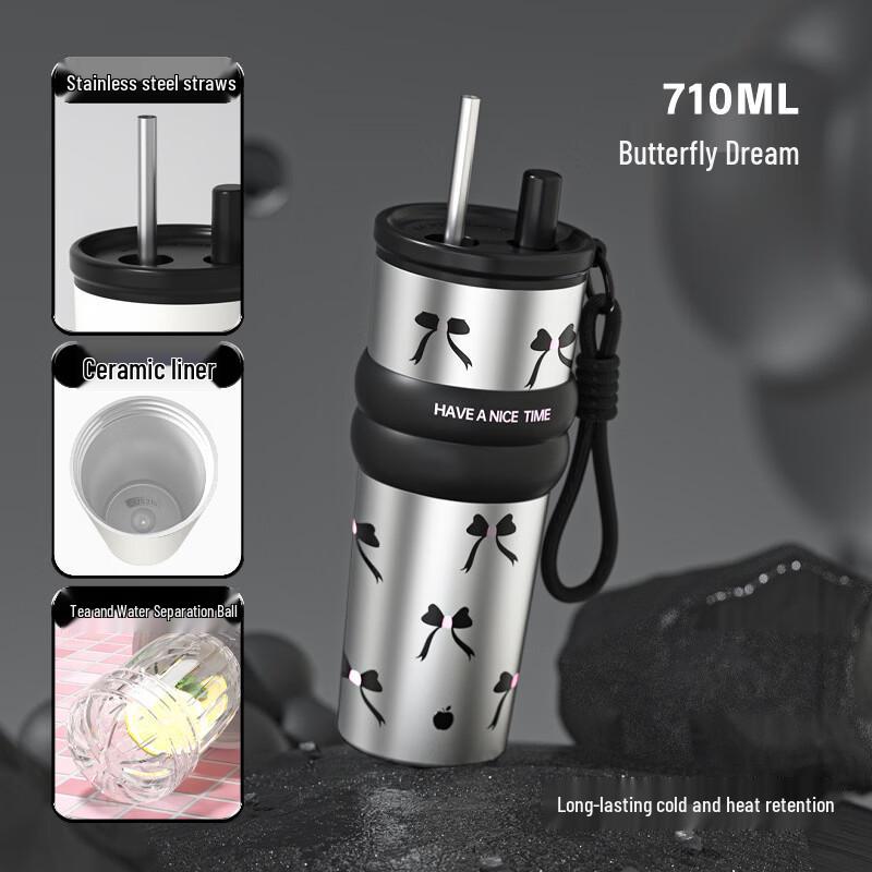 

Shangqi Butterfly Dream 710ml Insulated Water Bottle