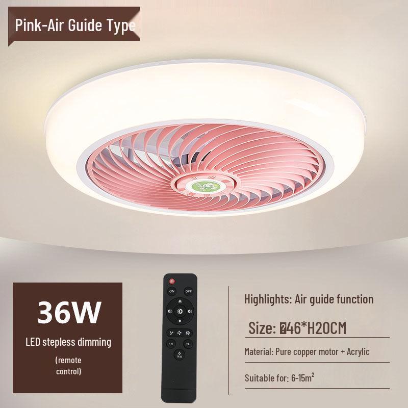 Ultra-thin Silent Ceiling Fan Light: Modern Invisible Chandelier for Bedroom, Living, and Dining Rooms