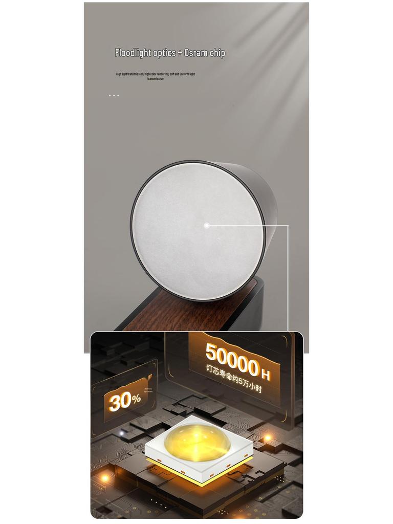 Rotatable LED Bedside Wall Light with Switch for Hotel, Guest Room, or Bedroom Reading.