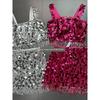 Yanzi Export Day + Big Round Sequin Silver Mirror Sequin Party Music Festival Fashionable Sequin Sexy Suit Female